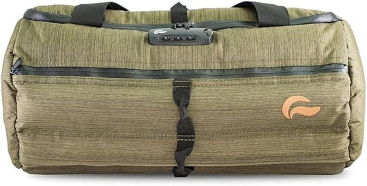 Skunk Duffle bag Medium 16"- Smell Proof - With combo lock (Olive green, 16"x7.5")