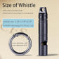 Whistle Emergency,Titanium Loud Whistle up to 120db,Emergency Survival Whistles Keychain for Kids Women Men,Safety Whistles for Camping Hiking-Black