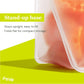 (re) zip 5-pack Stand-Up Reusable Bags | BPA-Free, Food Grade, Leakproof, Freezer and Dishwasher Safe | 5 Snack-Size Bags (1-Cup / 8-Oz) | Multicolor for Easy Organization