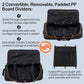 110L/140L Expandable Soft-Sided Foldable Duffle Bag with 2 Rubber Wheels,Packable 32” Rolling Carry-On with Multi-Pockets & Compartments,Black Orange - Roamly