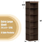 Simple Houseware 6 Shelf Hanging Closet Organizer, Brown