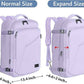 MATEIN Purple Backpack, Extra Large Travel Backpack for Women, Expandable Suitcase for Hiking Camping Gym, Water Resistant Carryon Daypack for Travelling, Cute Gifts, Light Purple