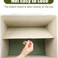 Large 17" 42 Quarts Collapsible Stackable Storage Bins with Lids [3-Pack] Foldable Fabric Linen Storage Boxes Cube, Closet Organizer Baskets with Label for Home (16.7 x 12 x 12", Green & White)