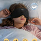 3D Contoured Sleep Mask with Bluetooth Headphones, Adjustable Blackout Sleeping Mask, Easy Installation Sleeping Headphones with Ultra-Thin Stereo Speakers for Men, Women - Black