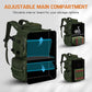 Goture Fishing Backpack, 900D Water-Resistant Tackle Backpack with Rod Holders, 58L Large Storage Gear Fishing Tackle Bag with Detachable Crossbody Bag,8 Lure Pockets,Bottle Holder for Camping Hiking