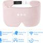 ALASKA BEAR Sleep Headphone Headband Bluetooth 5.2 HD Stereo Noise Reduction Eye Contour Built-in Mask w/Thin Speakers Wireless Audio Sports Headgear(Pink)
