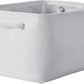 TheWarmHome Fabric Storage Bin, Large 1 Pack 15.7L*11.8W*8.3H Storage Basket for Home Storage and Organization, Shelf Basket with Cover for Living Room Bedroom Closet（White
