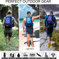 Insulated Hydration Backpack Pack with 3L BPA Free Leak Proof Water Bladder, Large Storage Lightweight Hiking Daypack with Waist Pouches & Cooler Layer, for Running, Biking, Camping, Festival - Roamly
