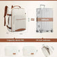 LOVEVOOK Travel Backpack for Women & Men 50L,Airline Approved Carry On Backpack Travel Essentials,TSA Carry on Luggage,Waterproof Personal Item Travel Bag,Suitcase with 3 Packing Cubes, Beige-Brown