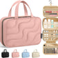 HOTOR Hanging Toiletry Bag - Spacious Travel Toiletry Bag for Women & Men, Multi-Pocket Makeup Organizer, Travel & Cruise Essentials for Business Trip, Gym, Dark Pink, 11.0" x 8.7" x 3.9"