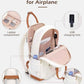 LONG VACATION Carry On Luggage Sets 3 Piece 20 Inch Suitcase Set, ABS+PC Hardshell Lightweight Travel Luggage with Spinner Wheels & YKK Zipper TSA Lock (20 INCH (BP/TB), BEIGE-BROWN)
