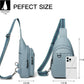 7L Sling Bag for Women Men Leather Small Sling Backpack Daypack Anti Theft Fanny Pack Crossbody Purse Travel
