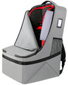 YOREPEK Gate Check Car Seat Travel Bag, Padded Carseat Cover for Airplane Travel, Car Seat Carrier for Airport, Baby Carseat Backpack for Air Travel, Baby Travel Gear (Grey)