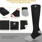 SNOW DEER Upgraded Rechargeable Electric Heated Socks,7.4V 2200mAh Battery Powered Cold Weather Heat Socks for Men Women,Outdoor Riding Camping Hiking Motorcycle Skiing Warm Winter Socks