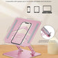 Laptop Stand Adjustable Laptop Holder for Desk, Foldable Laptop Riser Portable Computer Stand Compatible with MacBook, Lenovo, HP and All Laptops up to 15.6 inches Puce Pink