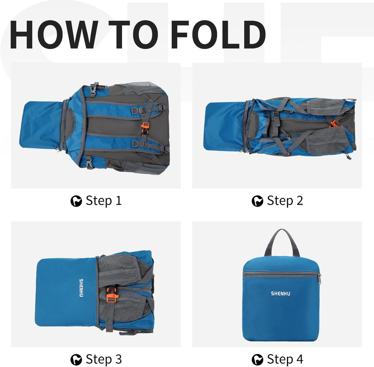 40L Hiking Backpack Lightweight Daypack Waterproof Travel Camping Backpack for Men Women Sport Packable - Roamly