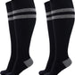 Momcozy Compression Socks for Women Wide Calf, 15-20mmHg Knee High Support Socks for Pregnancy, Nurses, Travel, Flying