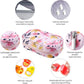 Serfeymi Weekly Travel Pill Organizer 2 Times A Day AM PM Upgraded Rainbow Pill Box 7 Day with Portable Zipper PU Leather Pill Case, Medicine Organizer for Pills, Vitamins, Fish Oils - Pink 03