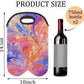 Wine Carrier Tote Personalized Bag for 2 Bottles - Neoprene Wine Bottle Holder with Carry Handle, Wine Protective Bag Insulated Bag Beer Cans Water Bottle Holder for Travel Picnic,Style4