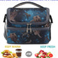 FlowFly Double Decker Cooler Insulated Lunch Bag Large Tote for Boys, Girls, Men, Women, With Adjustable Strap, MyDinosaur