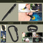 XUANLAN Emergency Survival Kit, Outdoor Survival Gear Tool with Survival Bracelet, Fire Starter, Whistle, Wood Cutter, Water Bottle Clip, Pen (29 in 1)