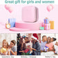 Travel Small Portable Mini Jewelry Box for Rings Earrings Necklaces and Lipstick Pink