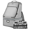 Car Seat Travel Bag,Padded Car Seats Backpack with Steel Cable Handle and Reflective Stripes, Large Durable Carseat Carrier Bag,Airport Gate Check Bag,Infant Seat Travel Bag with Shoulder Strap,Grey