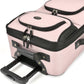 U.S. Traveler Lightweight Rolling 20" Carry On Luggage Softside Suitcase, Pink, 2 Wheel Single