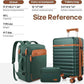 UKEIN Luggage Sets 3 Piece, PC Hardside Carry On Luggage 28Inch With Spinner Wheels with TSA Lock, Carry On Suitcase Set With Travel Backpack for Men (Green, 3 piece set (28inch))