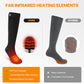 SNOW DEER Upgraded Rechargeable Electric Heated Socks，Ultimate Foot Warmer for Men & Women, Perfect for Skiing, Camping, Hiking, Motorcycling, &Outdoor Riding in Winter