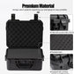 small Hard case Waterproof Hard Case with DIY Customizable Foam Insert Portable Protective Case with Knife for Camera Drones Equipments Tools Test Instruments 14.2''x11.4''x6.3''