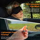Travel Pillow - Hooded Neck Pillow Airplane Memory Foam Filling for Plane, Office, Cars Sleeping, Road Trip, Long Flights, Portable Plane Accessories, Includes Eye Mask & Earplugs (Black)