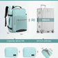 LOVEVOOK Travel Backpack for Women & Men 50L,Airline Approved Carry On Backpack Travel Essentials,TSA Carry on Luggage,Waterproof Personal Item Travel Bag,Suitcase with 3 Packing Cube,Mint green-Black