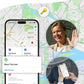 Tracker Tags, Item Finder Work with Apple Find My (iOS Only), Tracking Device Locator Smart Tag for Luggage, Keys, Wallet, Bike, Pets, Bags (Black, 1 Pack)