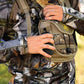 Horn Hunter Bino Hub - Hunting Adjustable Binocular Straps Harness Chest Pack with Range Wrap & Range Lock Included for Bow Hunting, Standard, Camo