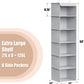 Simple Houseware 6 Shelf Hanging Closet Organizer, Gray