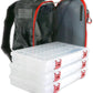 EGO Kryptek Tactical Tackle Box Backpack, Durable Fishing Tool Bag, 1000D Nylon Fabric with PVC Back, Water-Resistant, Multiple Storage Pockets, Laser-Cut Molle Loops, Includes 4 Tackle Trays