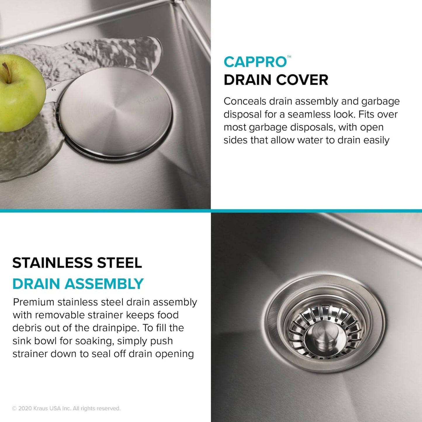 KRAUS Standart Pro 13-inch Undermount Single Bowl 16 Gauge Stainless Steel Bar Kitchen Sink, KHU101-13