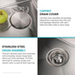 KRAUS Standart Pro 10-inch Undermount Single Bowl 16 Gauge Stainless Steel Bar Kitchen Sink, KHU101-10