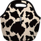 Sok It LunchTote Zippered Bag Insulated Neoprene Caddy (Cow Print, Large 4.5 Quart Lunch Tote)