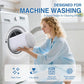 Shoe Washing Machine Bag 2PCS, Reusable Durable Invisible Zipper Laundry Bags for Shoes, Shoe Wash Bag for Washer and Dryer, Sneaker Tennis Shoe Cleaning Bag for All Shoe Types, White