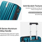 Hanke 29 Inch Expandable Checked Luggage Lightweight PC Hard Shell Luggage Suitcases with Wheels Tsa Luggage Rolling Large Suitcase Travel Luggage Bag for Study Abroad.(Caribbean Blue) - Roamly