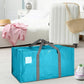 8 Pack Extra Large Moving Bags Heavy Duty Packing Bags with Extra Long Handles and Zippers Storage Totes for College Students Room Dorm Essentials Packing Supplies(Blue)