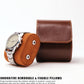 Longjet Watch Roll Travel Case for Men Portable Watches Organizer Box with Removable Velvet Pillow Holder (1 Slot Brown)
