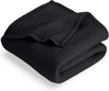 Bare Home Polar Fleece Blanket - Extra Long - Black - Warm & Cozy - Premium Fleece - Throw for Bed, Sofa, Camping, Travel and Cold Nights - Lightweight Blanket (Twin/Twin XL, Black)
