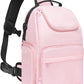 MOSISO Camera Sling Bag, DSLR/SLR/Mirrorless Camera Case Crossbody Photography Backpack with Tripod Holder&Removable Modular Inserts&PU Handle Compatible with Canon/Nikon/Sony, Pink