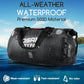 Waterproof Duffel Bag - Motorcycle Dry Bag Tail Bag with Large Storage Space, Waterproof Luggage Duffle Bags with Outer Mesh Zipper Pocket for Camping, Kayaking, Fishing & Traveling - Roamly