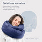 Huzi Infinity Pillow - Home Travel Soft Neck Scarf Support Sleep (Navy)