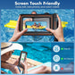 UNBREAKcable [UP to 9.5" Extra Large Waterproof Phone Pouch Floating [Sponge Cushion] IPX8 Phone Case Dry Bag for iPhone 16 15 14 Pro Max Samsung S25, Travel Kayaking Beach Essentials - 2 Pack Black