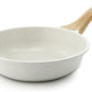 SENSARTE Nonstick Ceramic Frying Pan Skillet, 8-Inch Omelet Pan, Healthy Non Toxic Chef Pan, Induction Compatible Egg Pan with Heat Resistant Handle, PFAS-Free, White